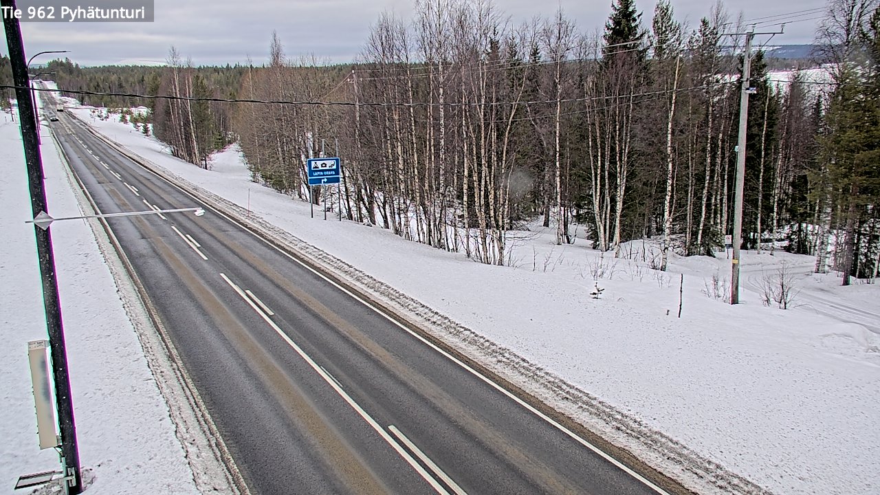 Kelikamerat Kuva Tie 962 Pelkosenniemi Pyhätunturi, Pelkosenniemi, Lappi