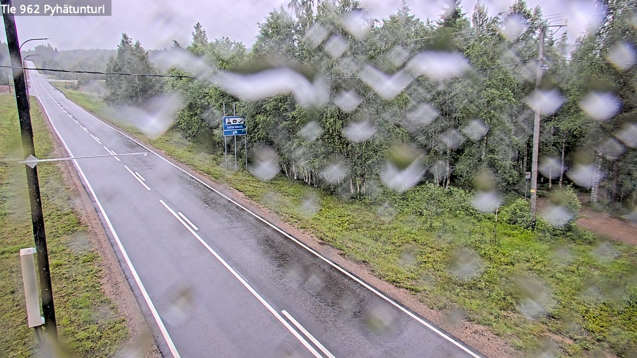 Weather Camera Image Väg 962 Pelkosenniemi Pyhätunturi, Pelkosenniemi, Lappi