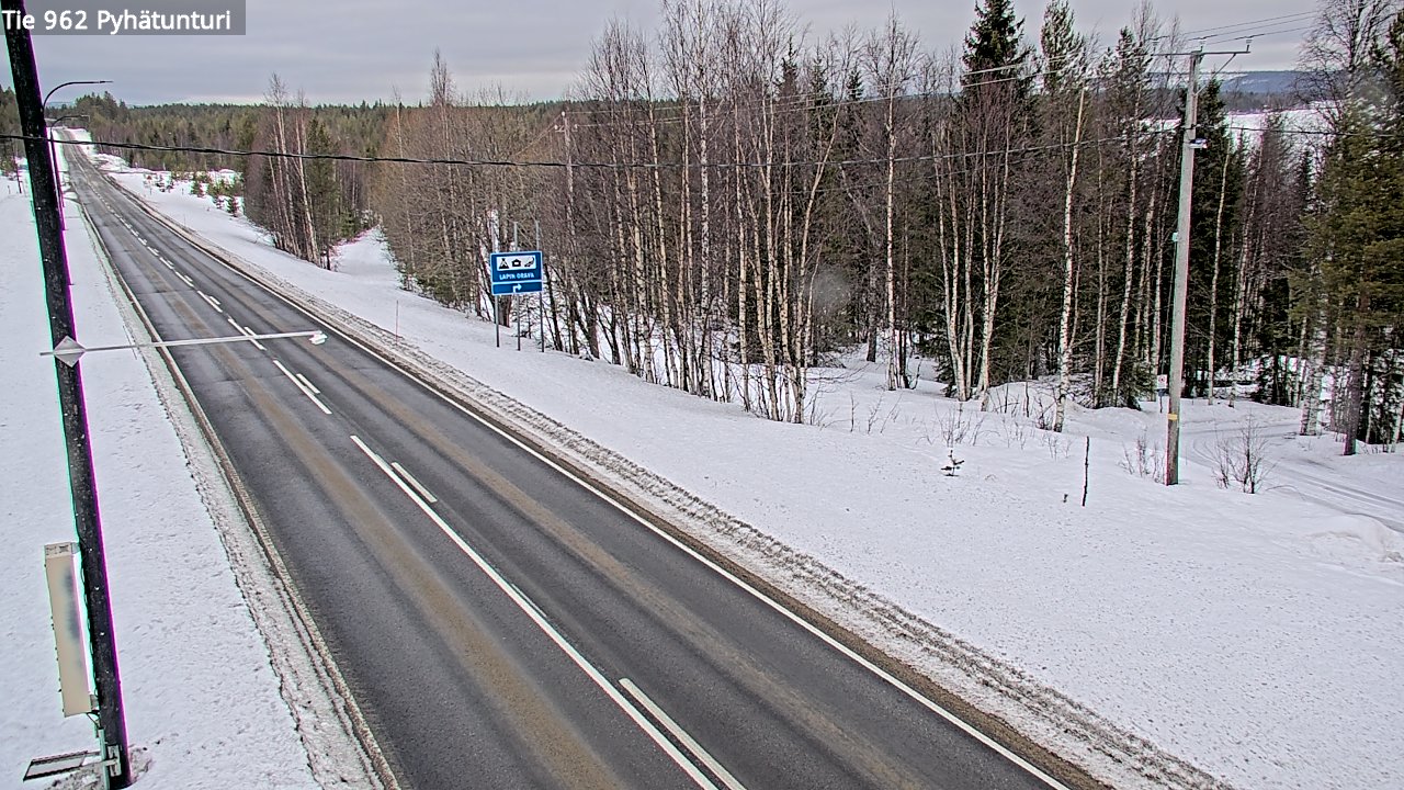 Kelikamerat Kuva Tie 962 Pelkosenniemi Pyhätunturi, Pelkosenniemi, Lappi