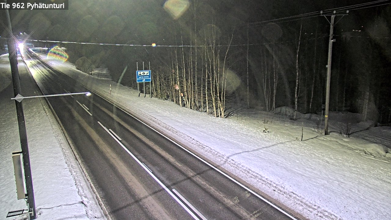 Kelikamerat Kuva Tie 962 Pelkosenniemi Pyhätunturi, Pelkosenniemi, Lappi