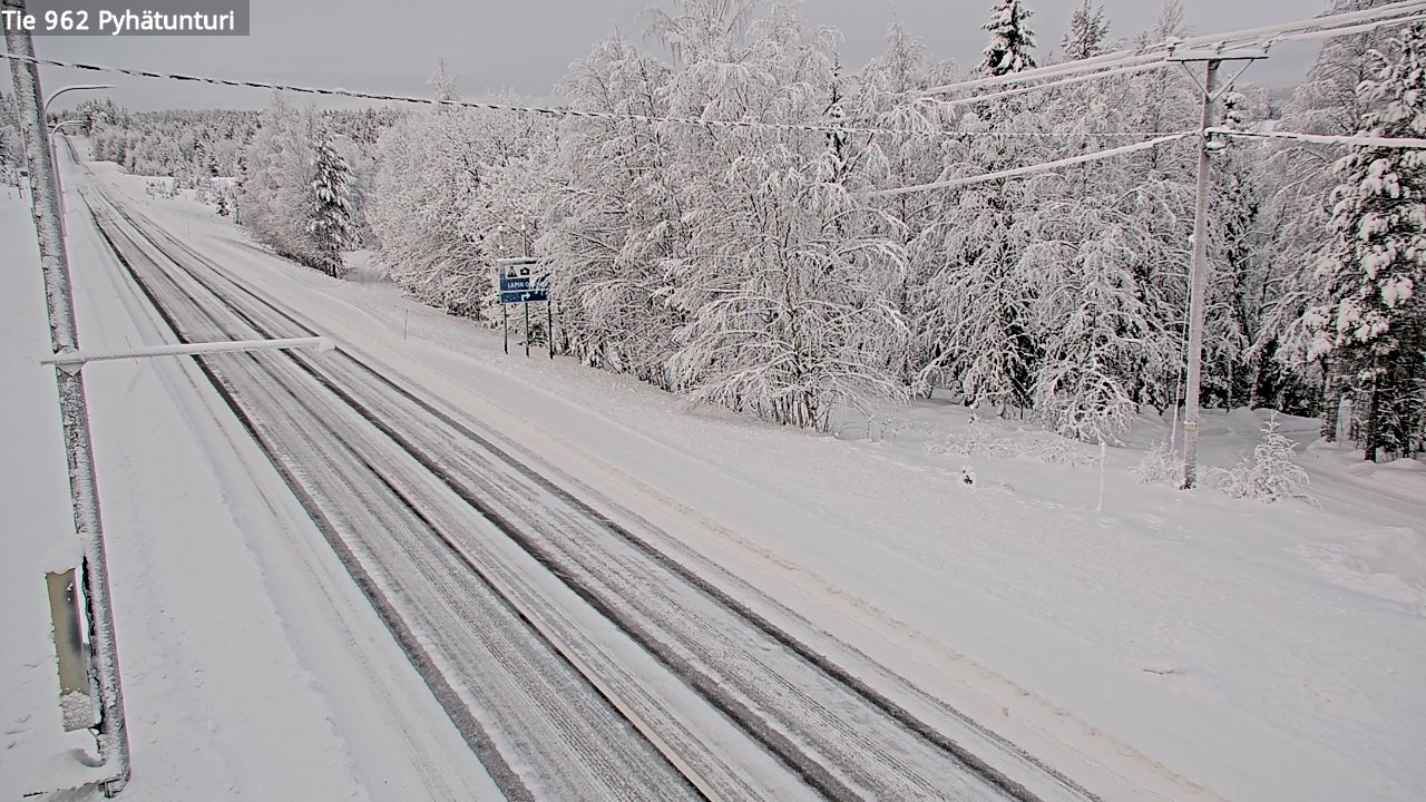 Kelikamerat Kuva Tie 962 Pelkosenniemi Pyhätunturi, Pelkosenniemi, Lappi