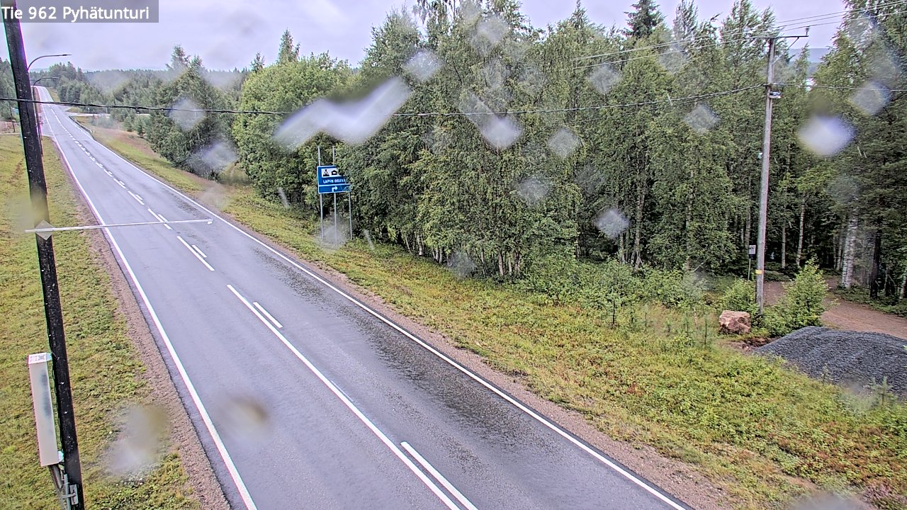 Weather Camera Image Road 962 Pelkosenniemi Pyhätunturi, Pelkosenniemi, Lappi