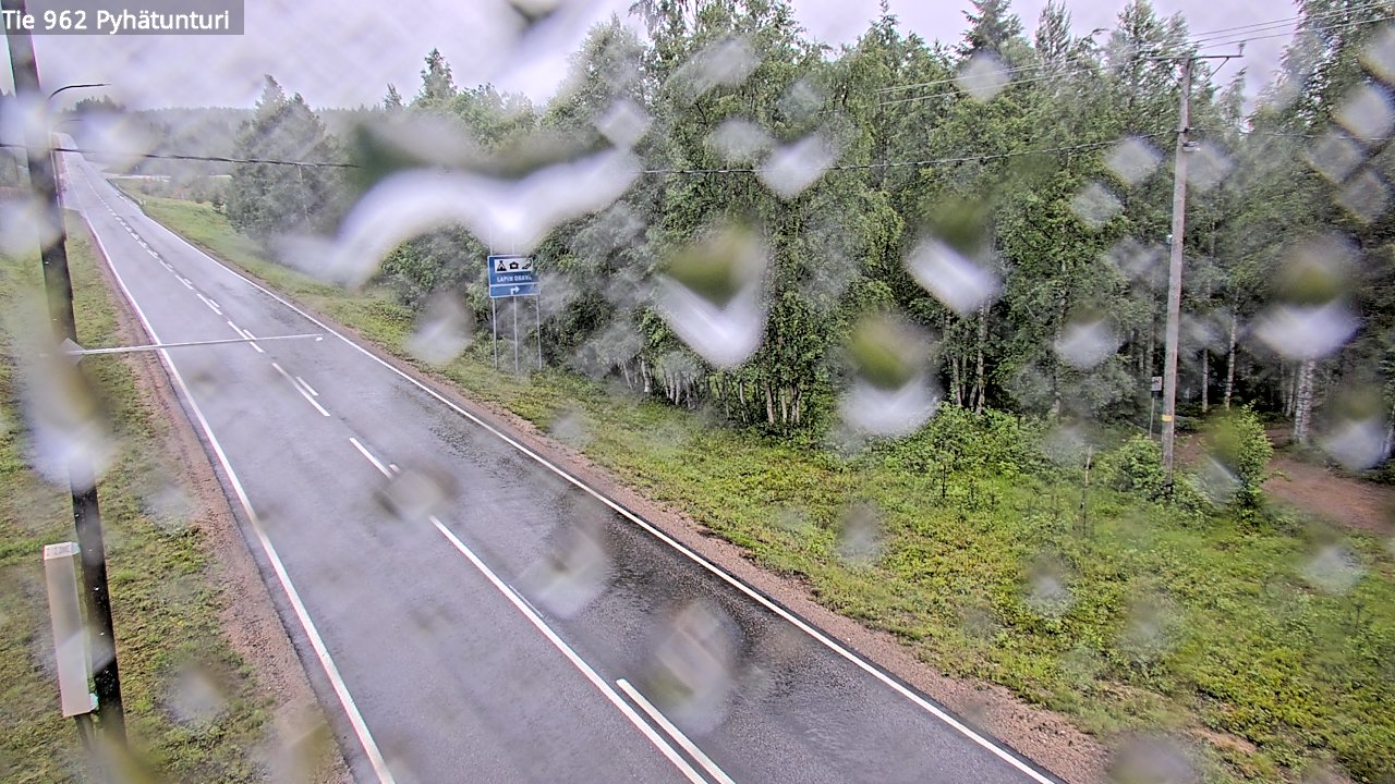 Weather Camera Image Väg 962 Pelkosenniemi Pyhätunturi, Pelkosenniemi, Lappi