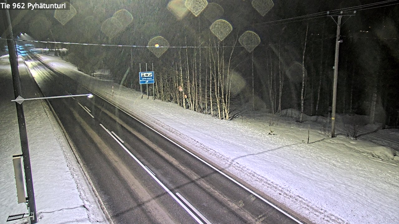 Kelikamerat Kuva Tie 962 Pelkosenniemi Pyhätunturi, Pelkosenniemi, Lappi