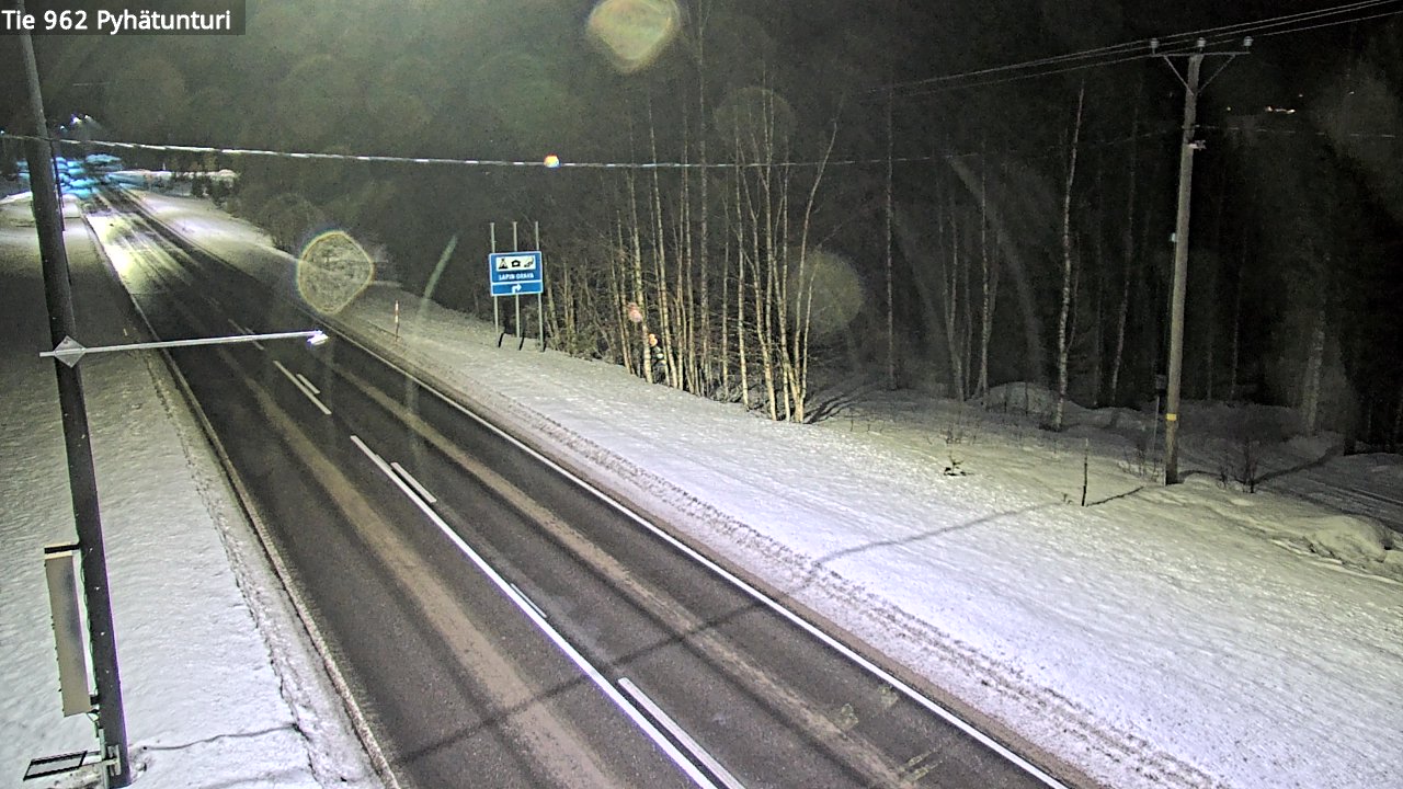 Kelikamerat Kuva Tie 962 Pelkosenniemi Pyhätunturi, Pelkosenniemi, Lappi