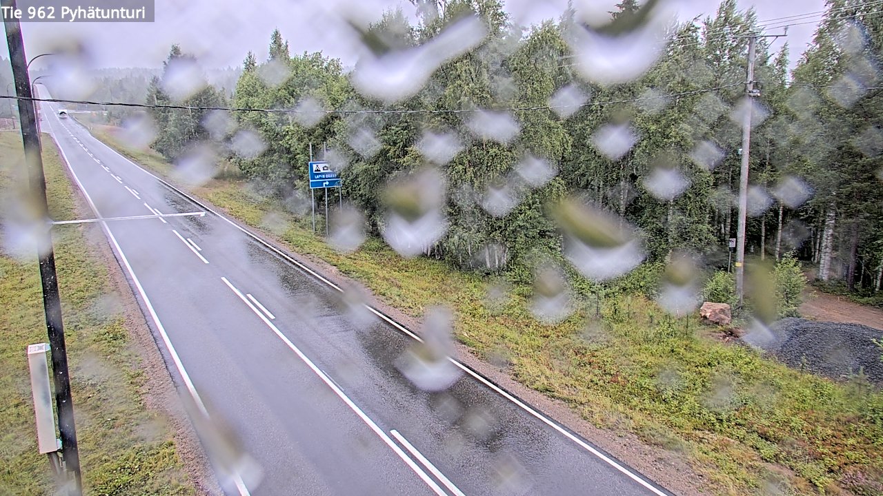 Weather Camera Image Road 962 Pelkosenniemi Pyhätunturi, Pelkosenniemi, Lappi