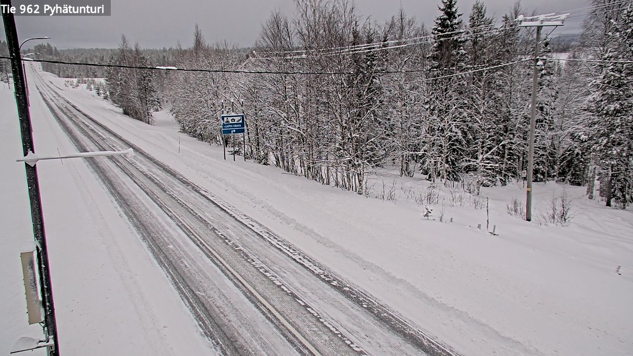 Kelikamerat Kuva Tie 962 Pelkosenniemi Pyhätunturi, Pelkosenniemi, Lappi