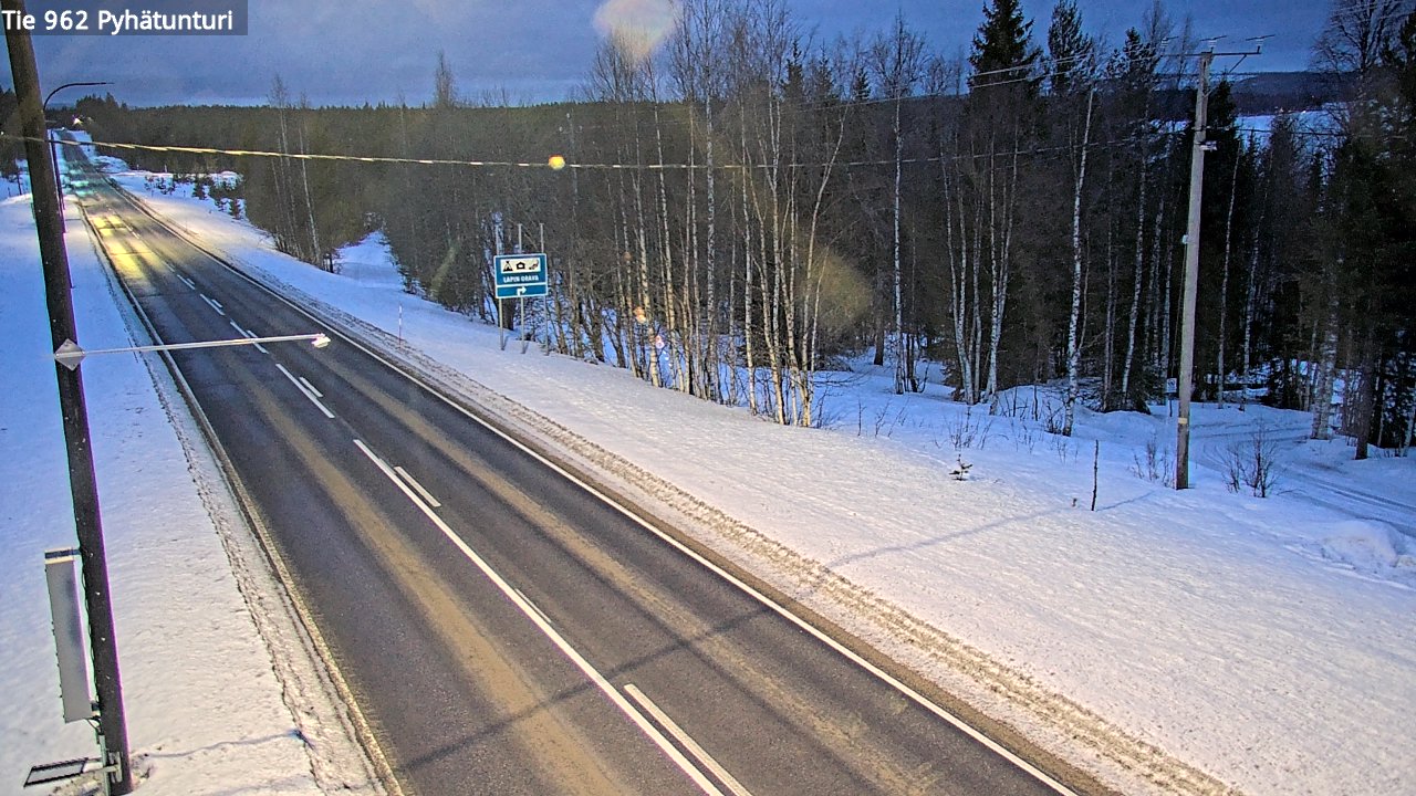 Kelikamerat Kuva Tie 962 Pelkosenniemi Pyhätunturi, Pelkosenniemi, Lappi