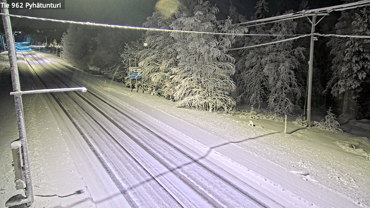 Kelikamerat Kuva Tie 962 Pelkosenniemi Pyhätunturi, Pelkosenniemi, Lappi