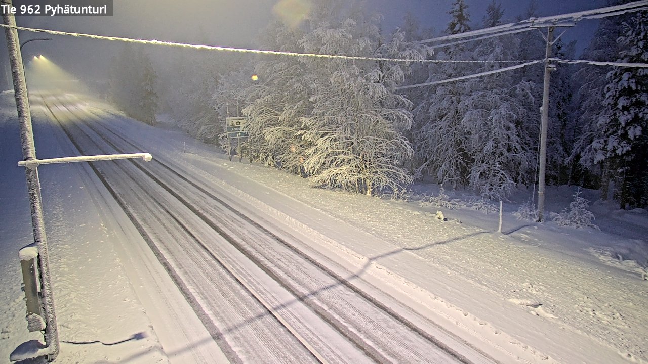 Kelikamerat Kuva Tie 962 Pelkosenniemi Pyhätunturi, Pelkosenniemi, Lappi