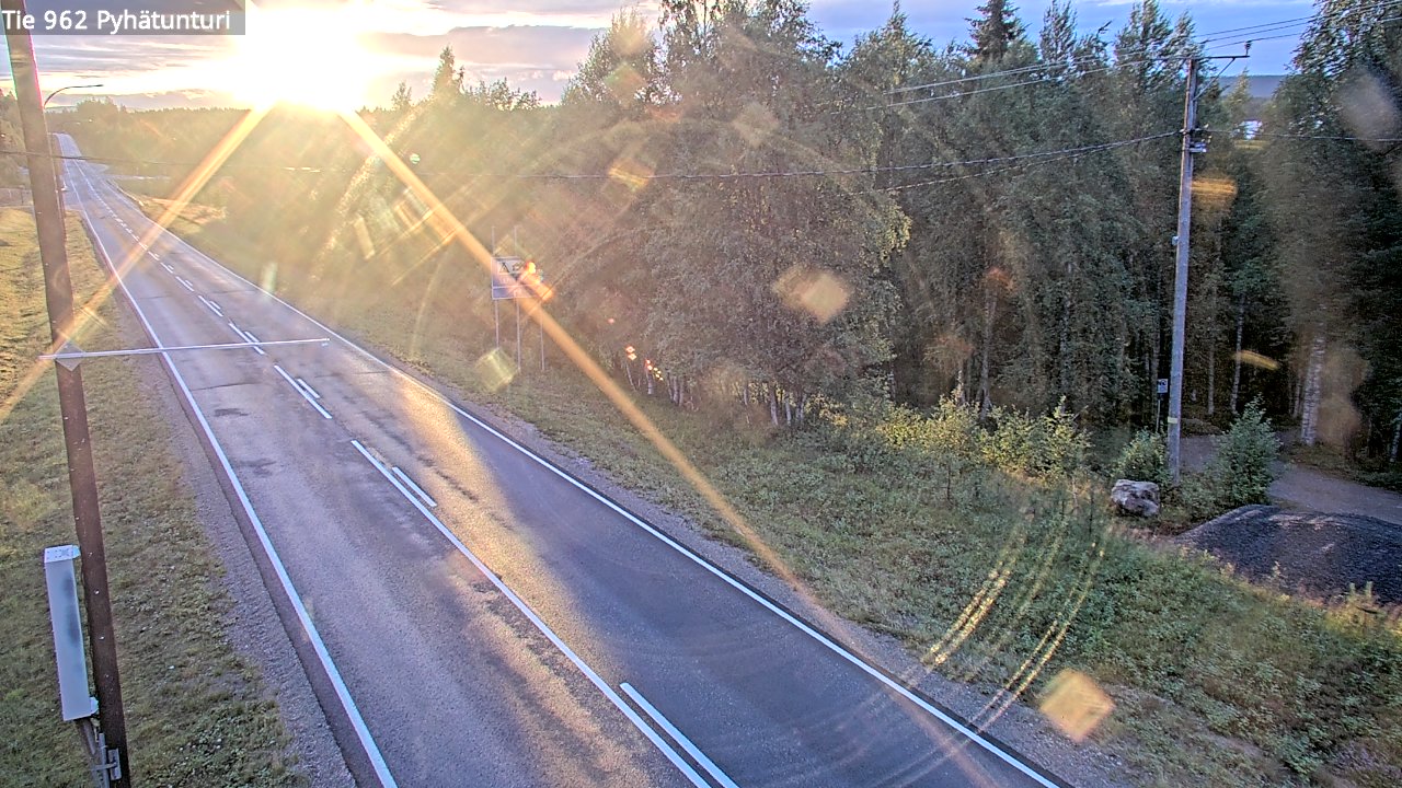 Weather Camera Image Road 962 Pelkosenniemi Pyhätunturi, Pelkosenniemi, Lappi