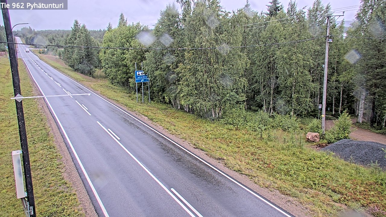 Weather Camera Image Road 962 Pelkosenniemi Pyhätunturi, Pelkosenniemi, Lappi