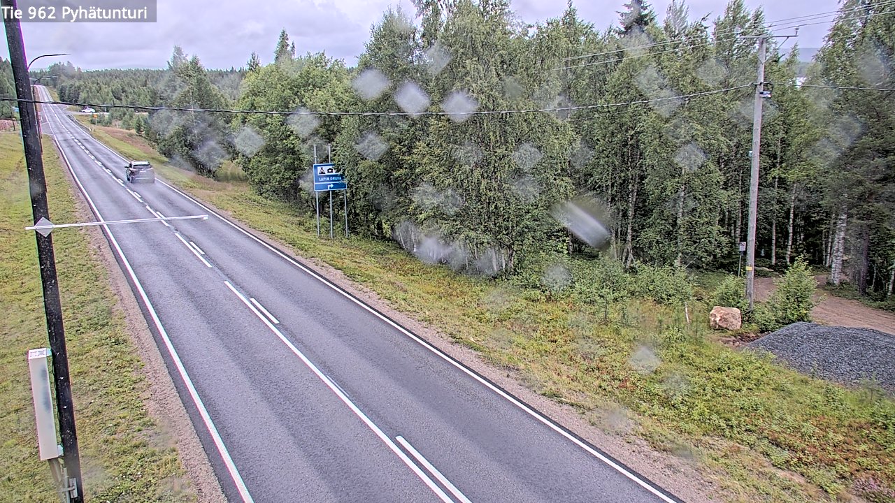 Weather Camera Image Road 962 Pelkosenniemi Pyhätunturi, Pelkosenniemi, Lappi