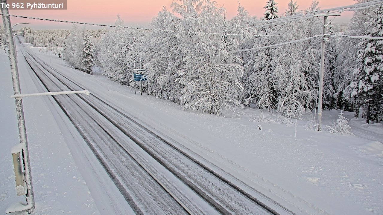 Kelikamerat Kuva Tie 962 Pelkosenniemi Pyhätunturi, Pelkosenniemi, Lappi