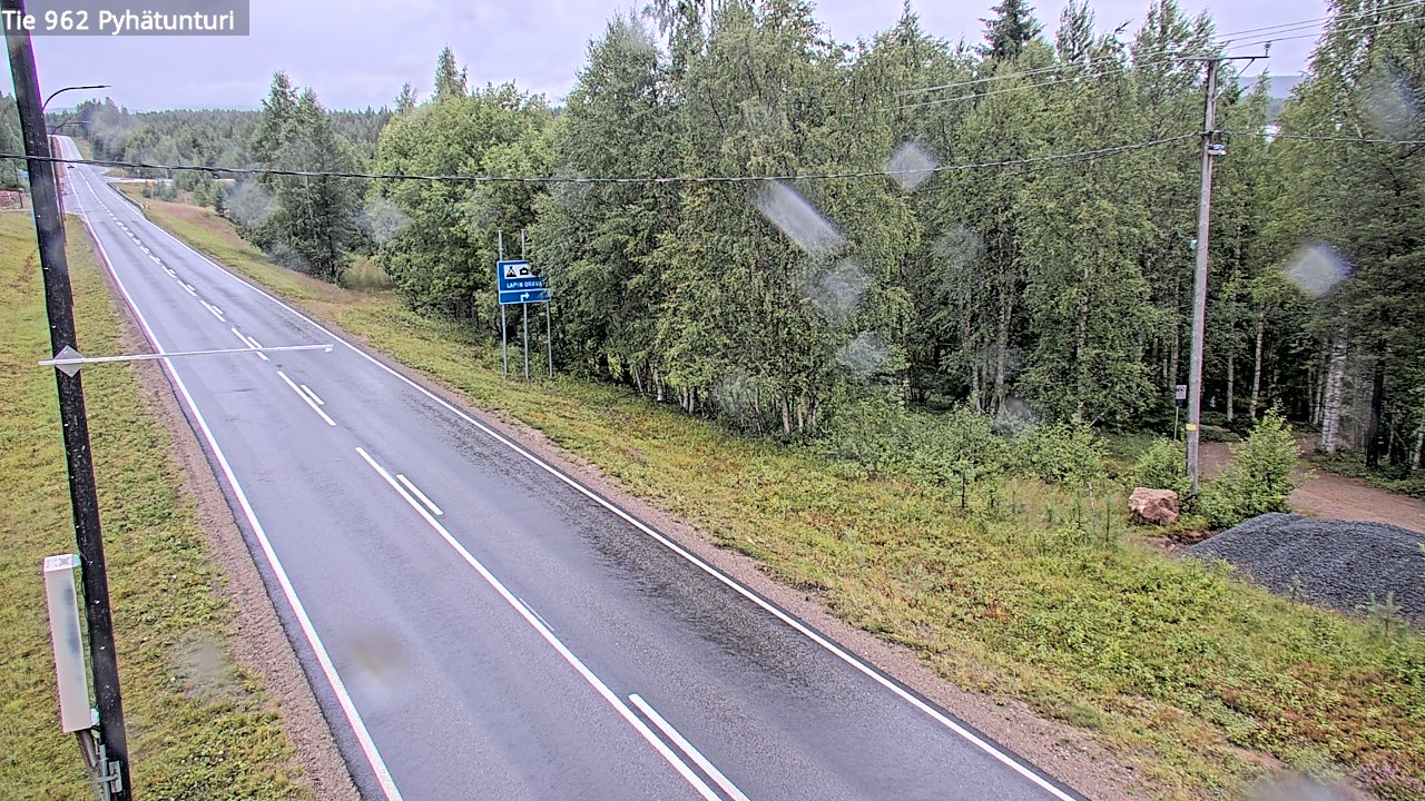 Weather Camera Image Road 962 Pelkosenniemi Pyhätunturi, Pelkosenniemi, Lappi