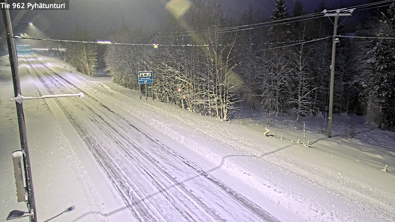 Kelikamerat Kuva Tie 962 Pelkosenniemi Pyhätunturi, Pelkosenniemi, Lappi