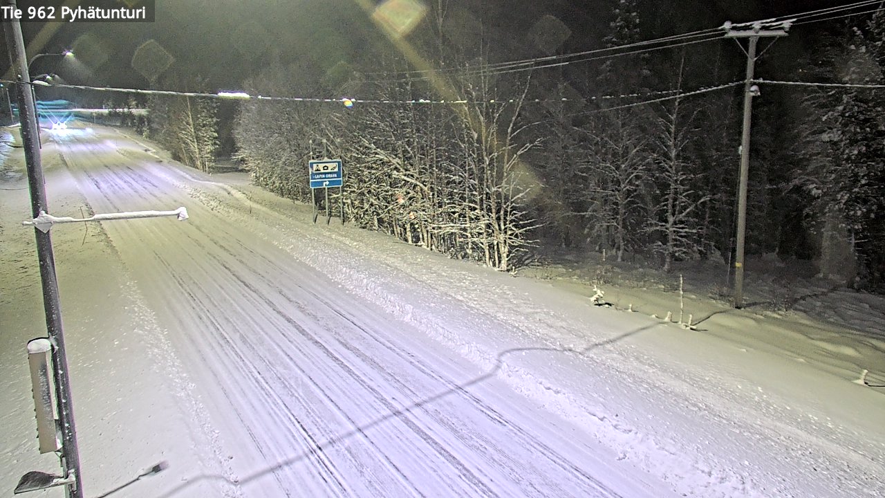 Kelikamerat Kuva Tie 962 Pelkosenniemi Pyhätunturi, Pelkosenniemi, Lappi