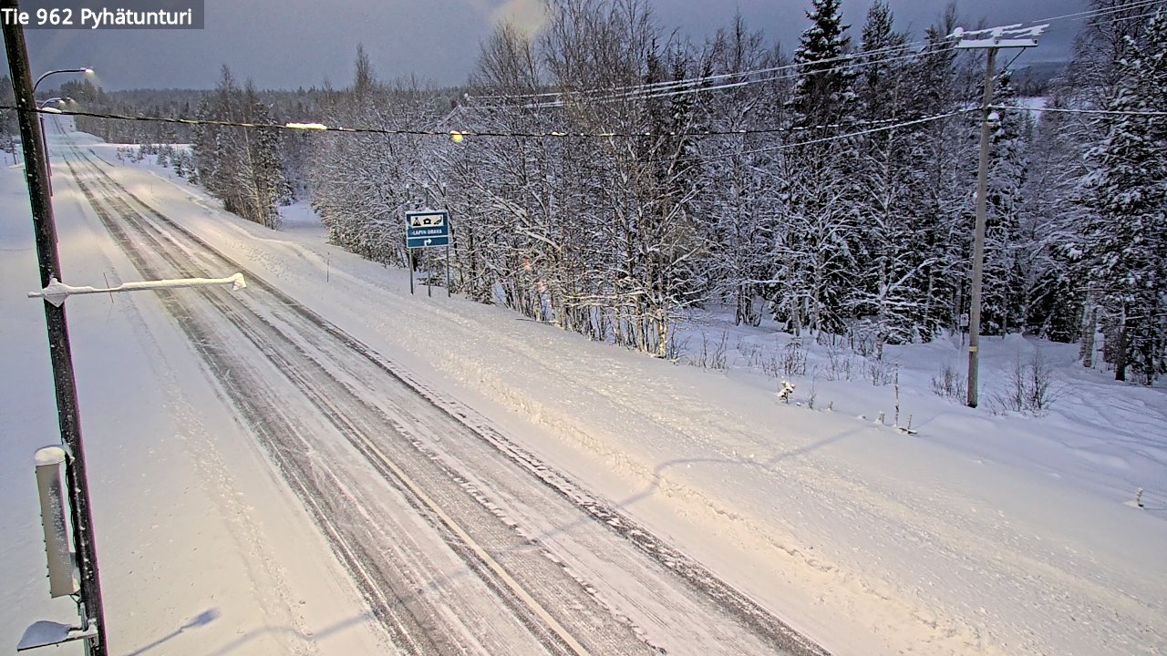 Kelikamerat Kuva Tie 962 Pelkosenniemi Pyhätunturi, Pelkosenniemi, Lappi