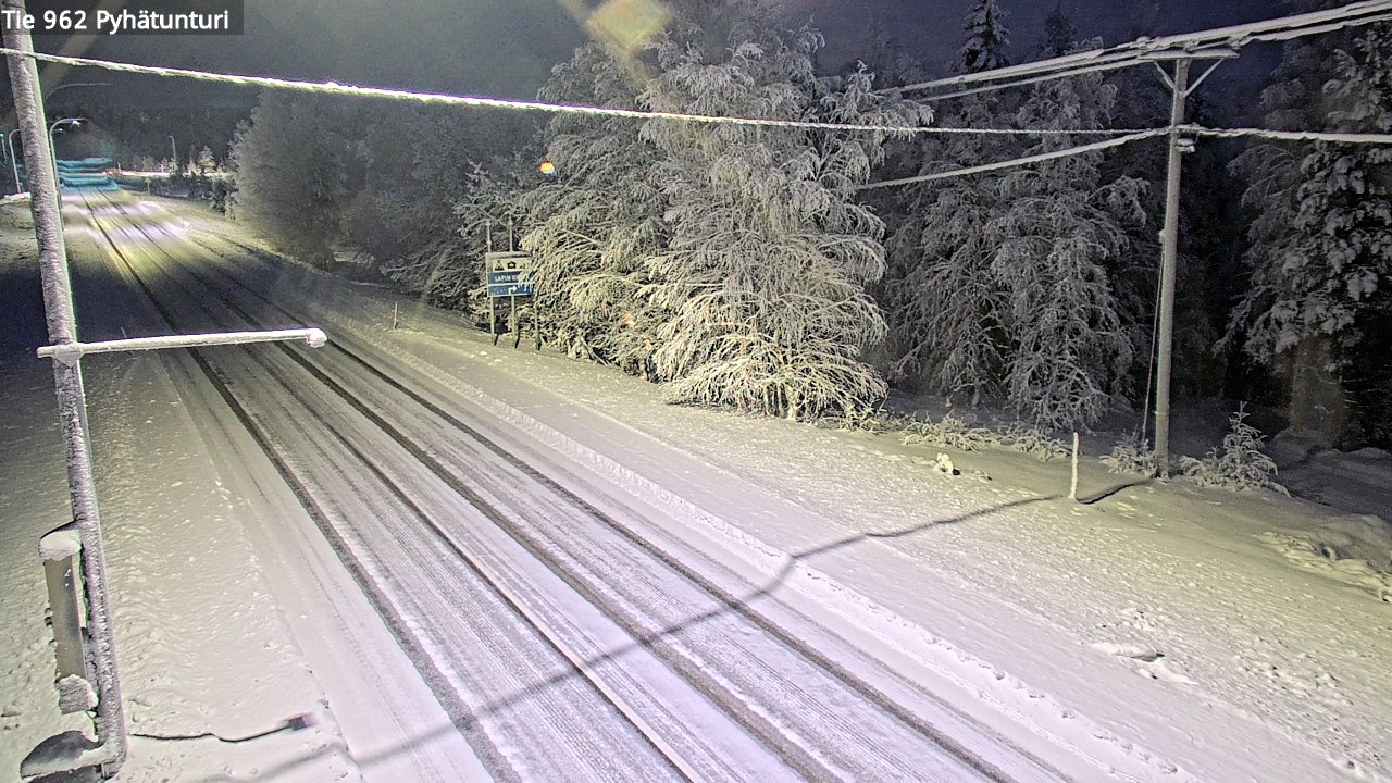 Kelikamerat Kuva Tie 962 Pelkosenniemi Pyhätunturi, Pelkosenniemi, Lappi