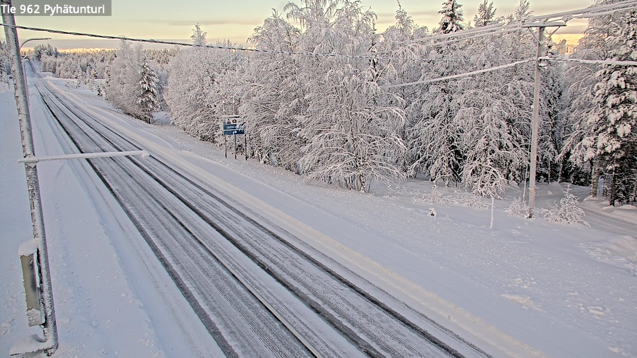 Kelikamerat Kuva Tie 962 Pelkosenniemi Pyhätunturi, Pelkosenniemi, Lappi