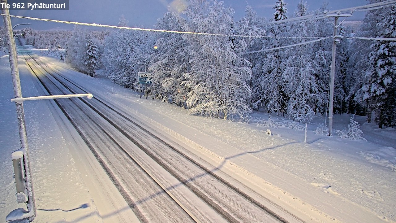 Kelikamerat Kuva Tie 962 Pelkosenniemi Pyhätunturi, Pelkosenniemi, Lappi