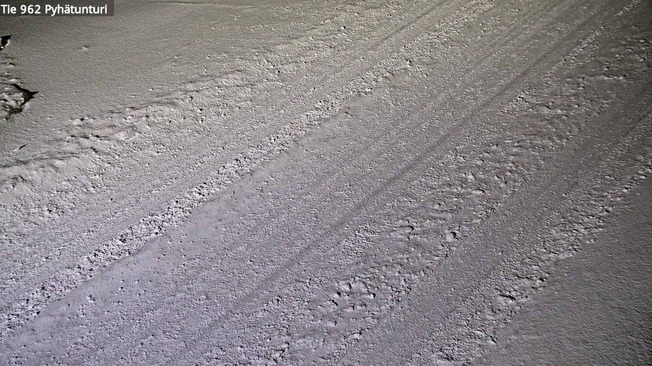 Weather Camera Image Road 962 Pelkosenniemi Pyhätunturi, Pelkosenniemi, Lappi