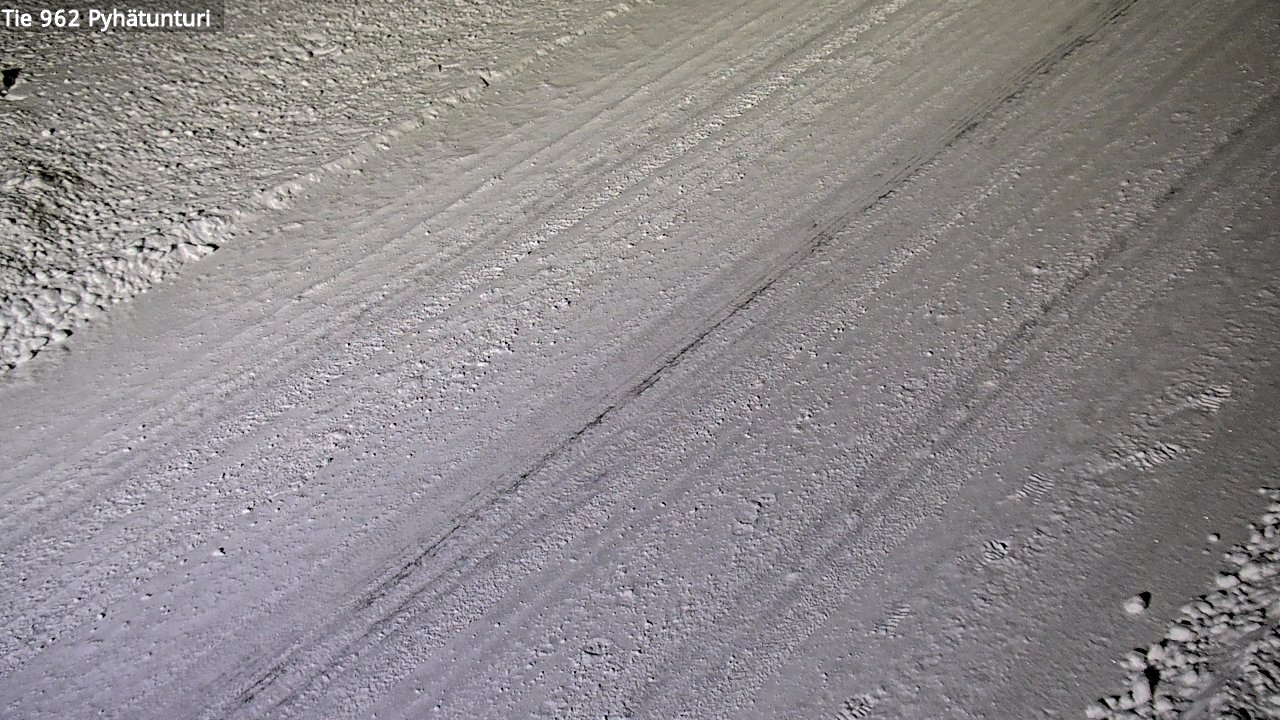 Weather Camera Image Road 962 Pelkosenniemi Pyhätunturi, Pelkosenniemi, Lappi