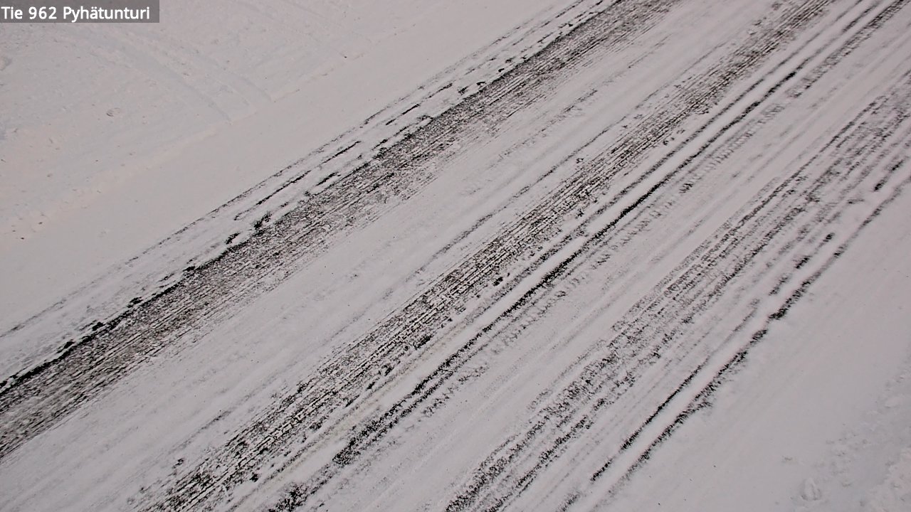 Weather Camera Image Road 962 Pelkosenniemi Pyhätunturi, Pelkosenniemi, Lappi