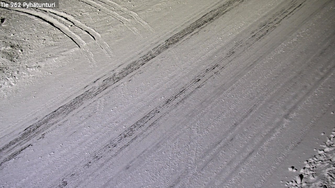 Weather Camera Image Road 962 Pelkosenniemi Pyhätunturi, Pelkosenniemi, Lappi