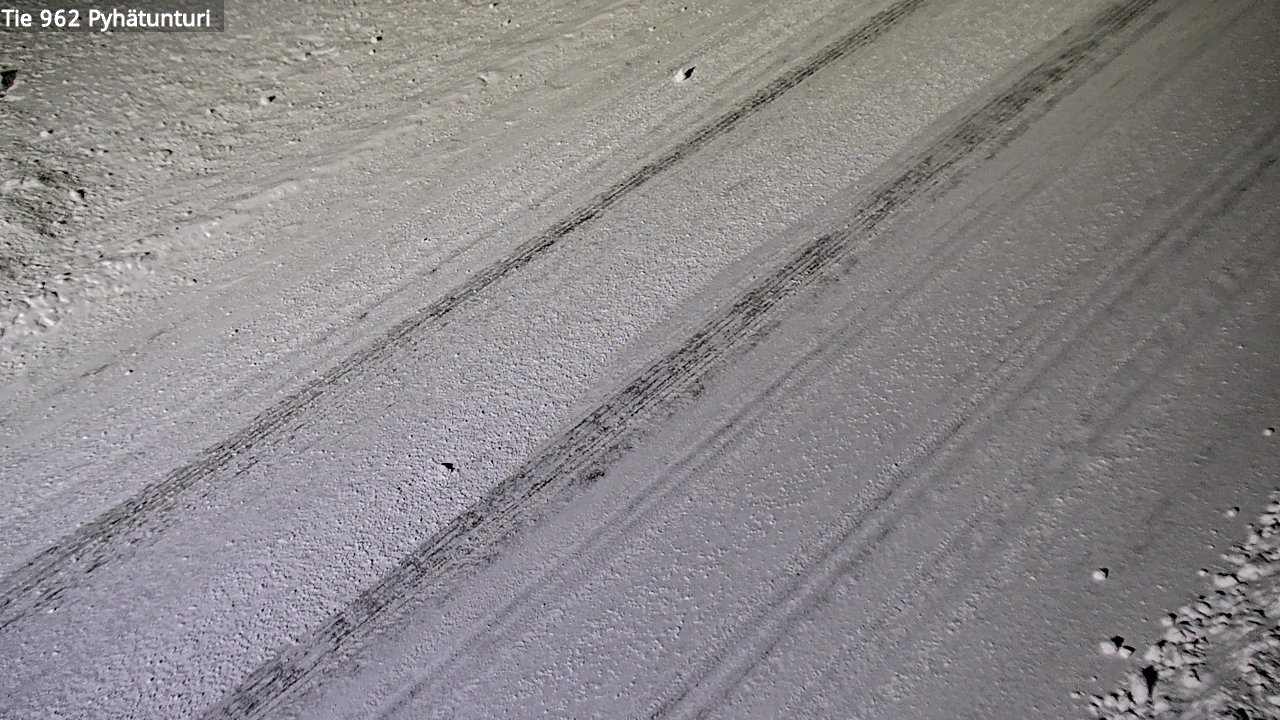 Weather Camera Image Road 962 Pelkosenniemi Pyhätunturi, Pelkosenniemi, Lappi