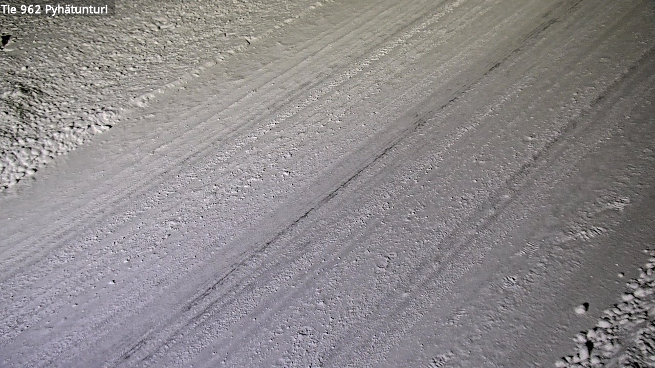 Weather Camera Image Road 962 Pelkosenniemi Pyhätunturi, Pelkosenniemi, Lappi