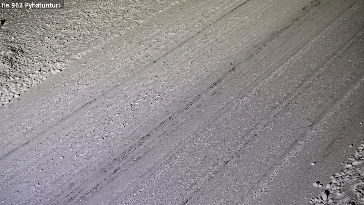Weather Camera Image Road 962 Pelkosenniemi Pyhätunturi, Pelkosenniemi, Lappi