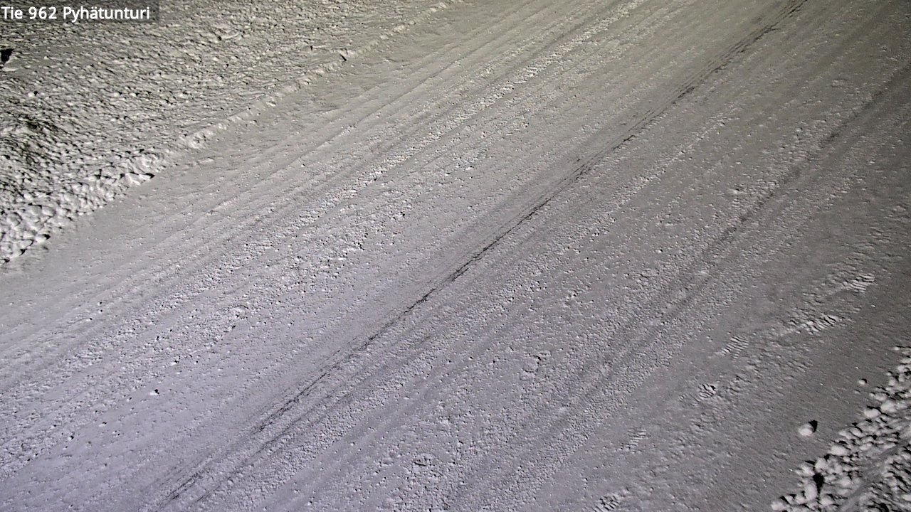 Weather Camera Image Road 962 Pelkosenniemi Pyhätunturi, Pelkosenniemi, Lappi