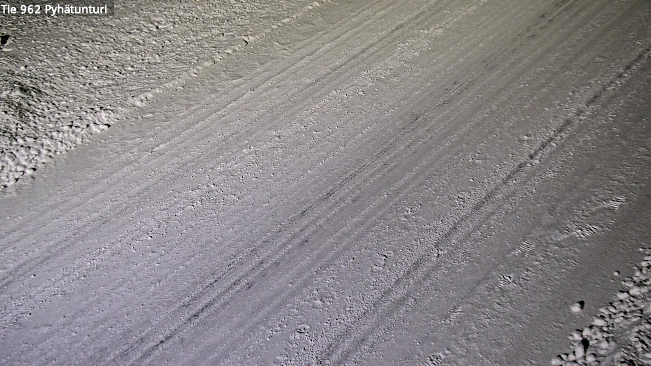 Weather Camera Image Road 962 Pelkosenniemi Pyhätunturi, Pelkosenniemi, Lappi