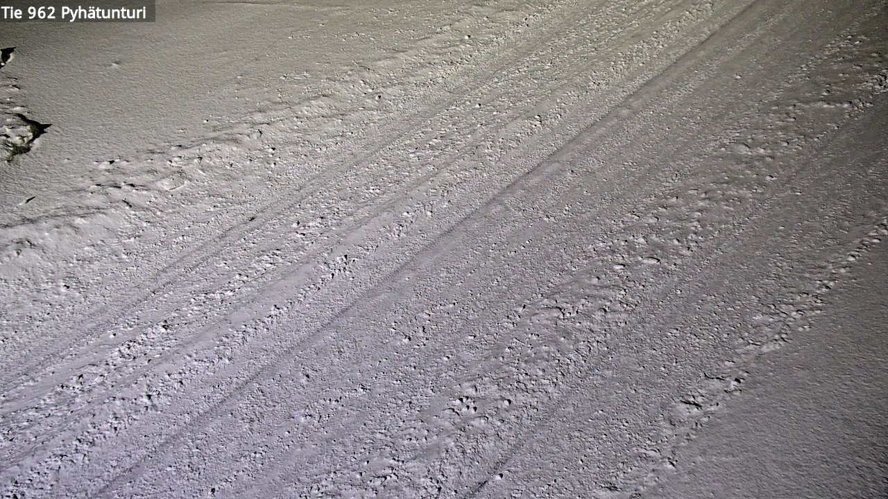 Weather Camera Image Road 962 Pelkosenniemi Pyhätunturi, Pelkosenniemi, Lappi