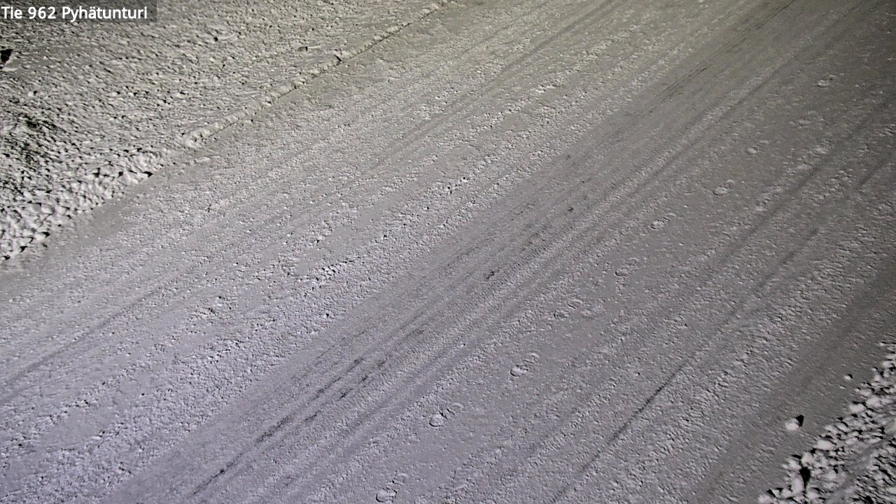 Weather Camera Image Road 962 Pelkosenniemi Pyhätunturi, Pelkosenniemi, Lappi