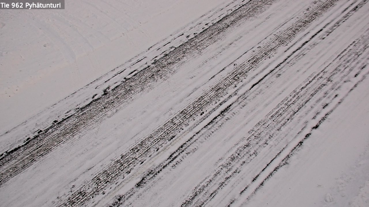 Weather Camera Image Road 962 Pelkosenniemi Pyhätunturi, Pelkosenniemi, Lappi
