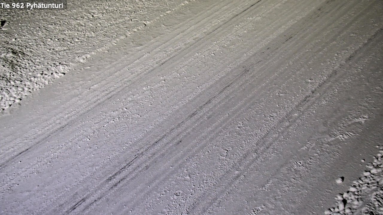 Weather Camera Image Road 962 Pelkosenniemi Pyhätunturi, Pelkosenniemi, Lappi