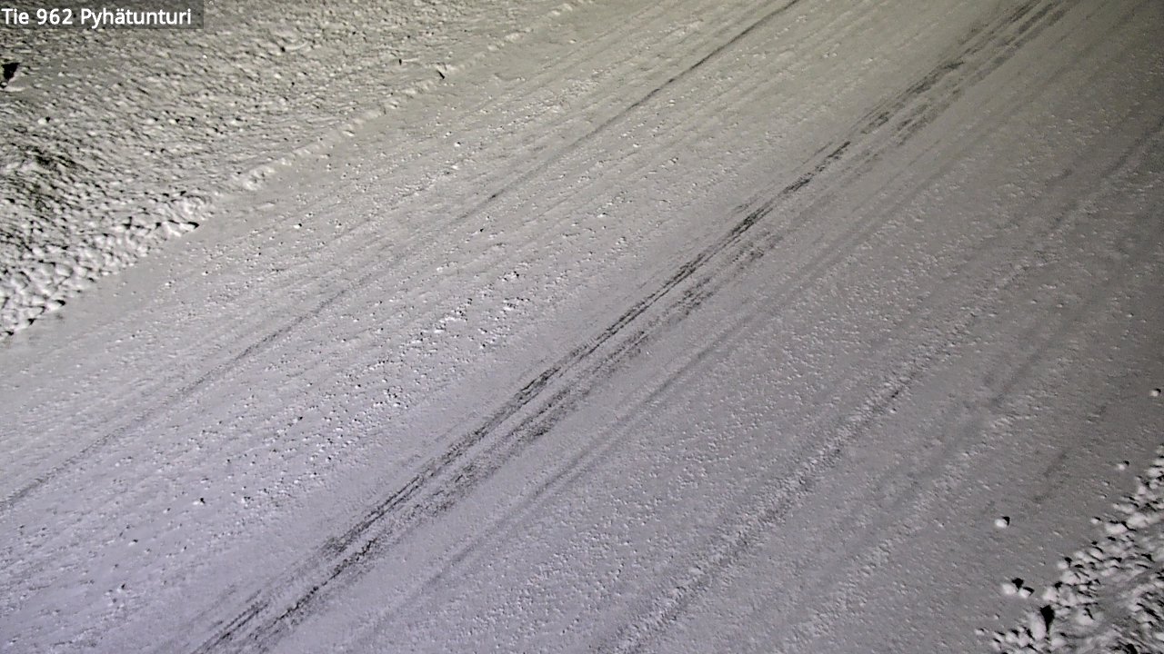 Weather Camera Image Road 962 Pelkosenniemi Pyhätunturi, Pelkosenniemi, Lappi