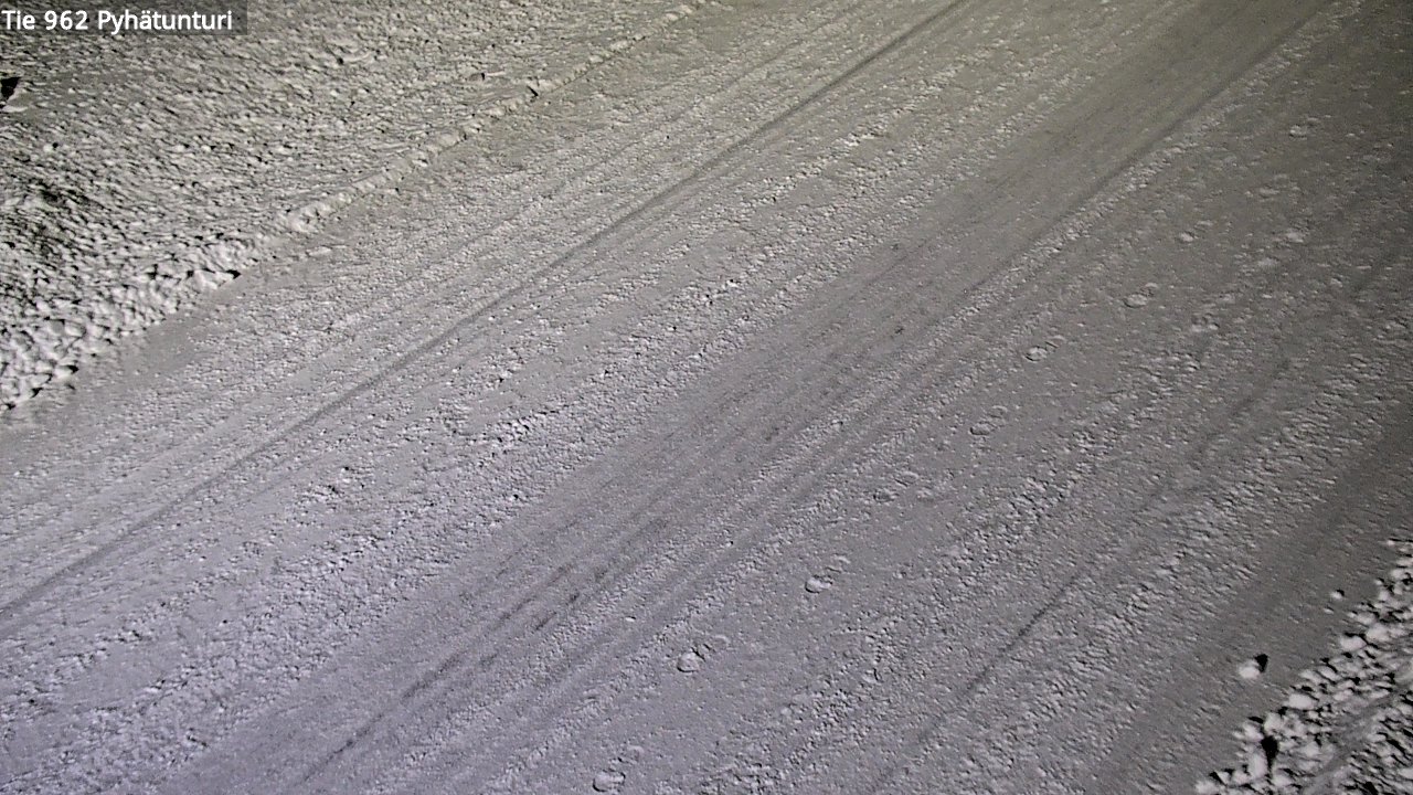Weather Camera Image Road 962 Pelkosenniemi Pyhätunturi, Pelkosenniemi, Lappi