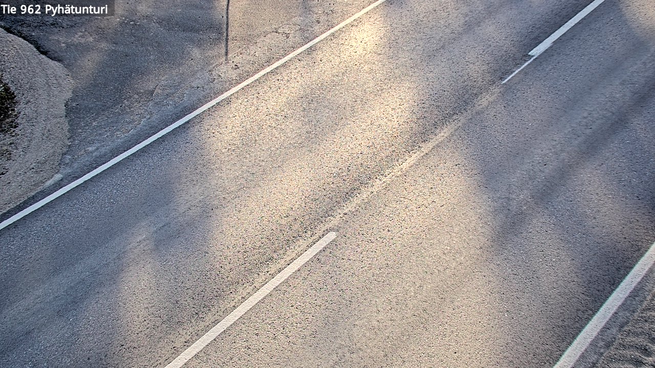 Weather Camera Image Road 962 Pelkosenniemi Pyhätunturi, Pelkosenniemi, Lappi