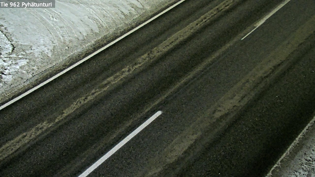 Weather Camera Image Road 962 Pelkosenniemi Pyhätunturi, Pelkosenniemi, Lappi
