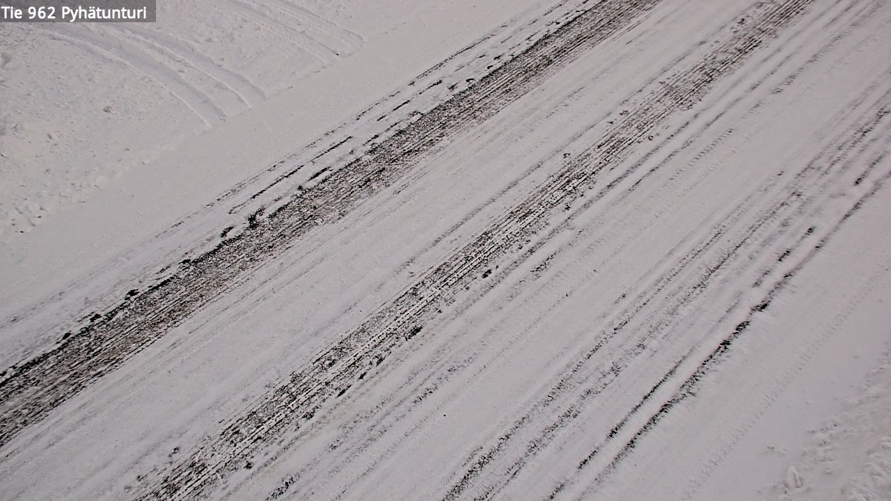 Weather Camera Image Road 962 Pelkosenniemi Pyhätunturi, Pelkosenniemi, Lappi