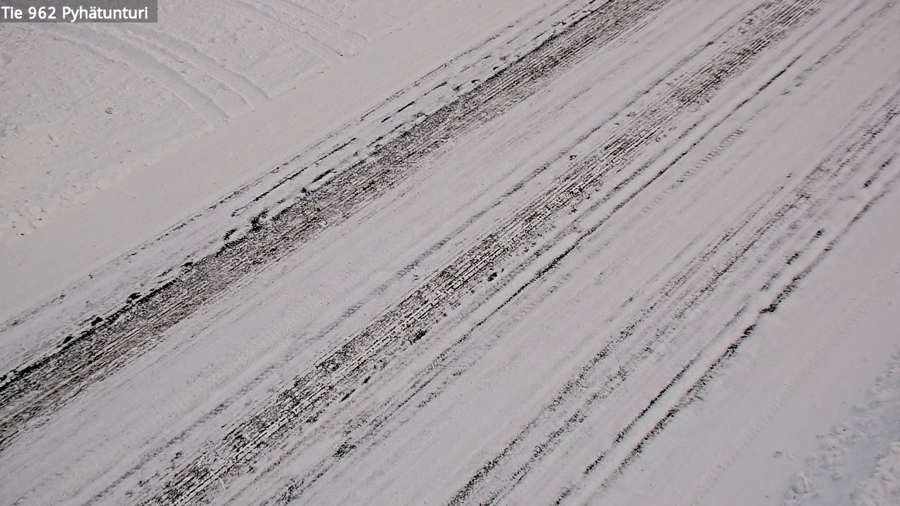 Weather Camera Image Road 962 Pelkosenniemi Pyhätunturi, Pelkosenniemi, Lappi