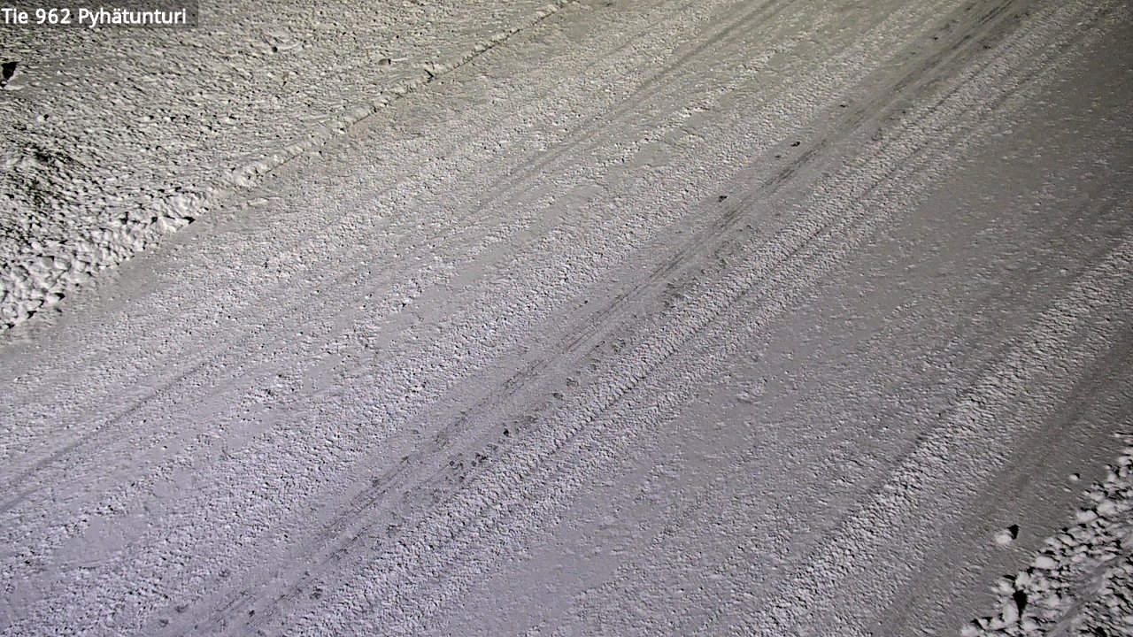 Weather Camera Image Road 962 Pelkosenniemi Pyhätunturi, Pelkosenniemi, Lappi