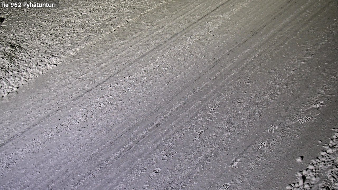 Weather Camera Image Road 962 Pelkosenniemi Pyhätunturi, Pelkosenniemi, Lappi