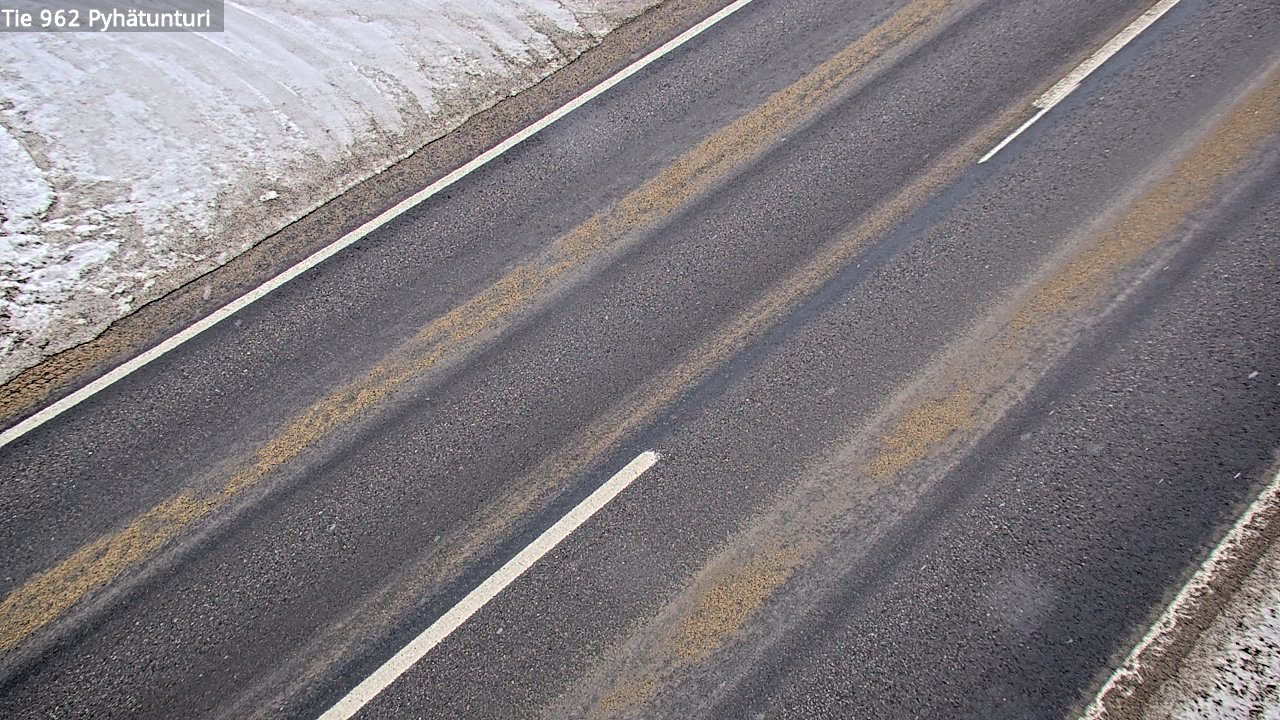Weather Camera Image Road 962 Pelkosenniemi Pyhätunturi, Pelkosenniemi, Lappi