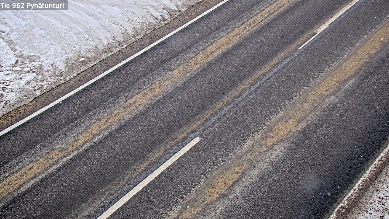 Weather Camera Image Road 962 Pelkosenniemi Pyhätunturi, Pelkosenniemi, Lappi