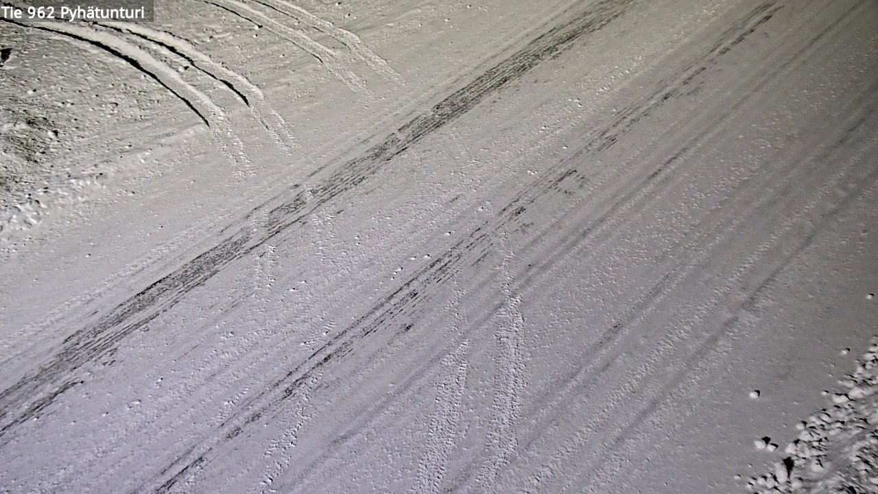 Weather Camera Image Road 962 Pelkosenniemi Pyhätunturi, Pelkosenniemi, Lappi