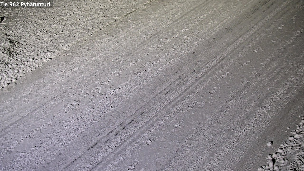 Weather Camera Image Road 962 Pelkosenniemi Pyhätunturi, Pelkosenniemi, Lappi